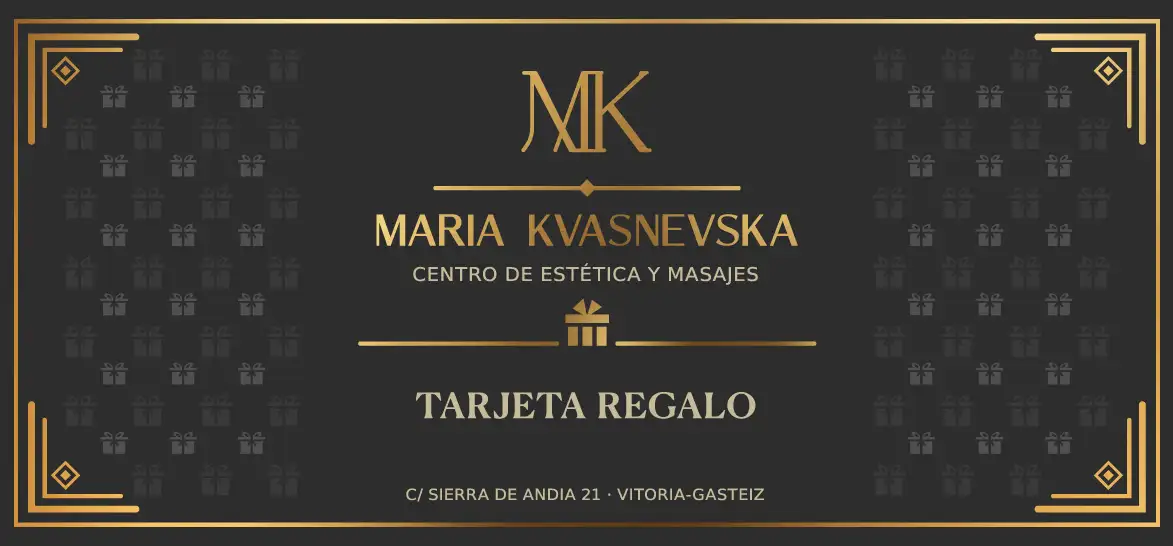 Tarjeta regalo Maria Kvasnevska — Centro de Estética y Masajes